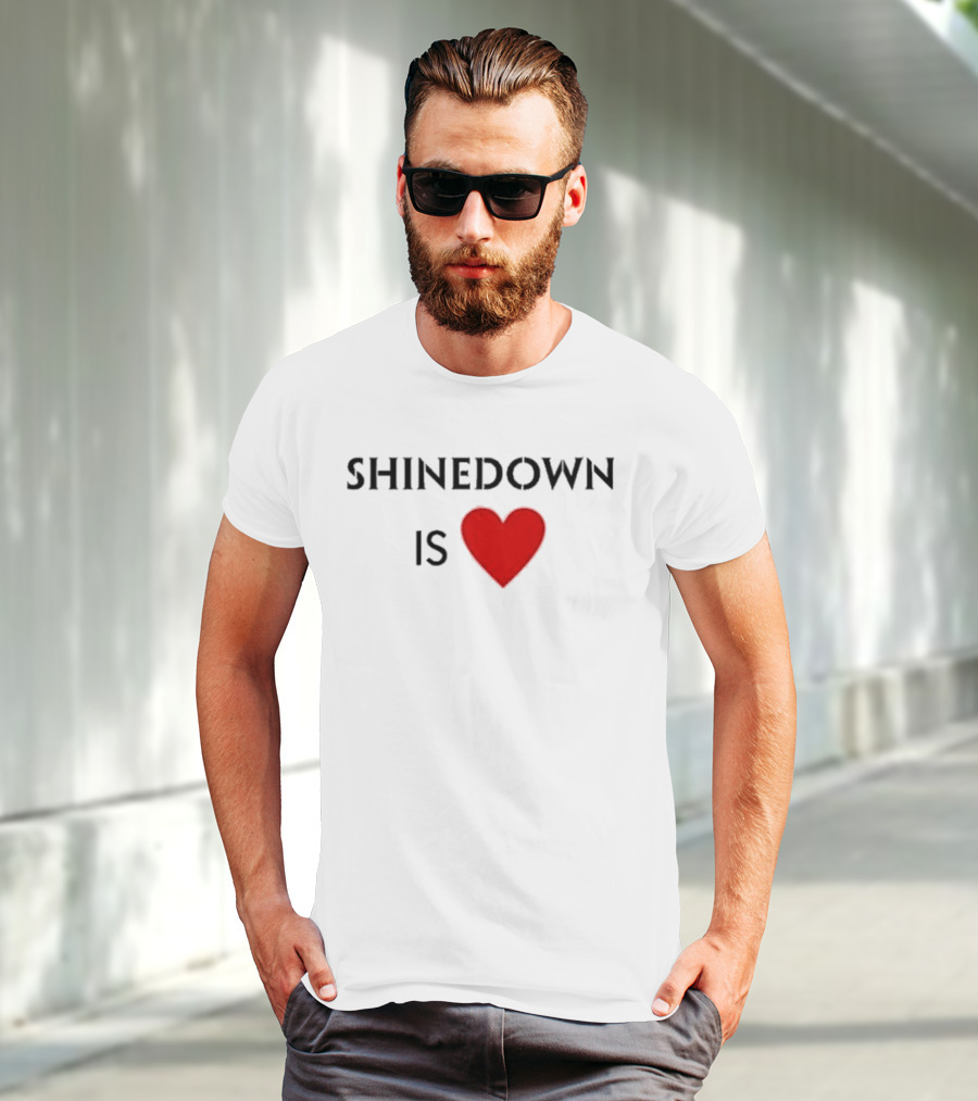 Shinedown Is Heart Shirt Red Love T-Shirt