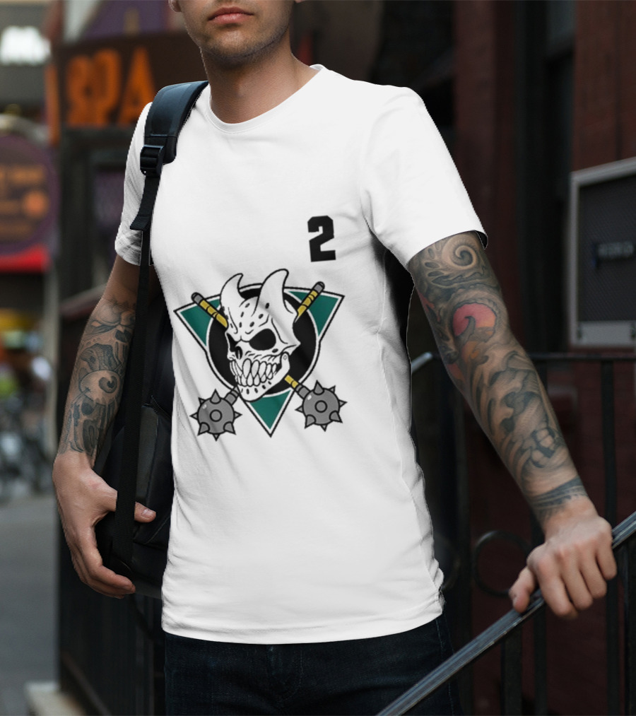 Slaughter To Prevail Hockey Skull Maces Logo 2 T-Shirt