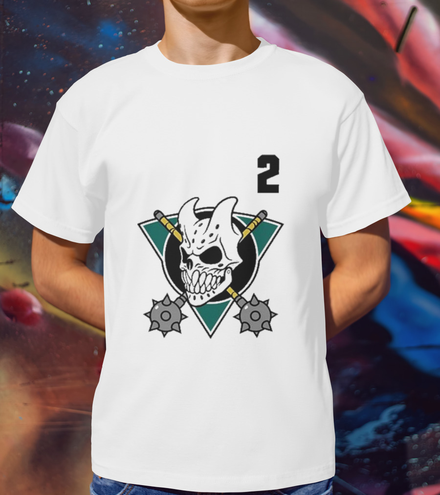 Slaughter To Prevail Hockey Skull Maces Logo 2 T-Shirt