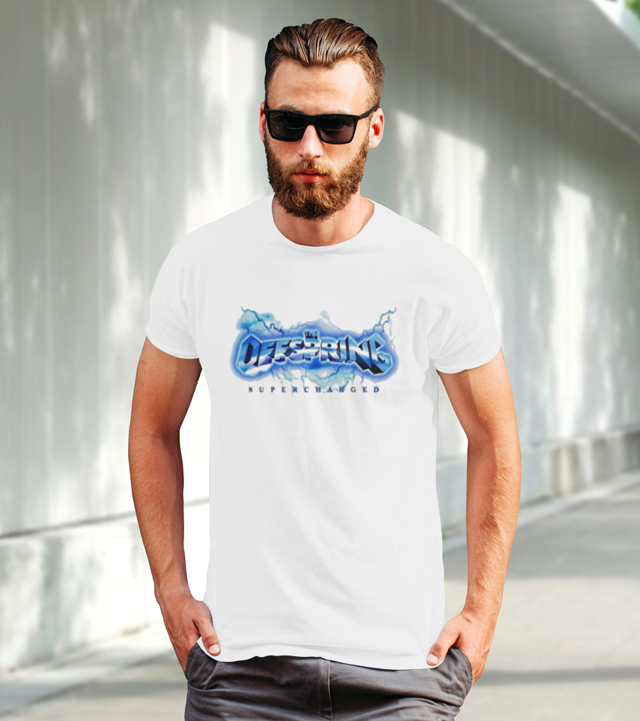 The Offspring Supercharged Electric Blue Lightning T-Shirt