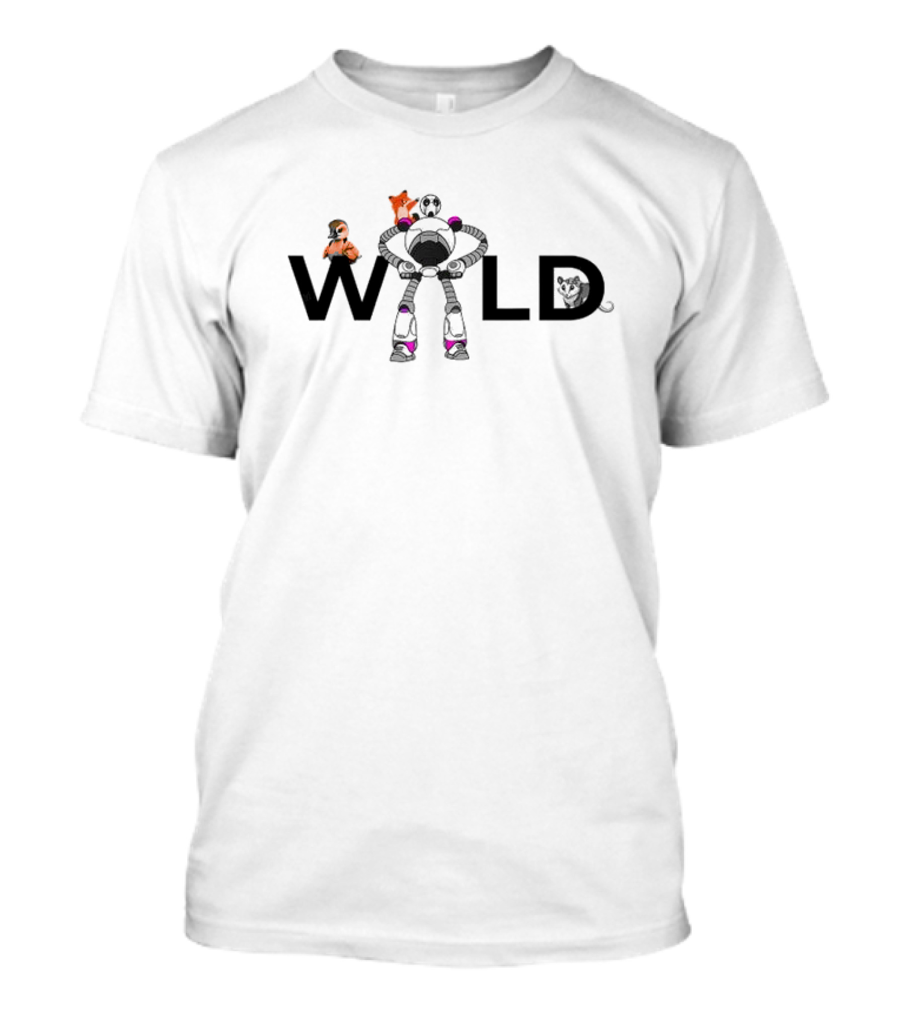 Wild Robot Movie Holiday Featuring Robot And Animals T-Shirt