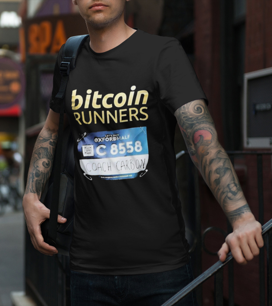Bitcoin Runners Oxford Half C 8558 Coach Carbon T-Shirt