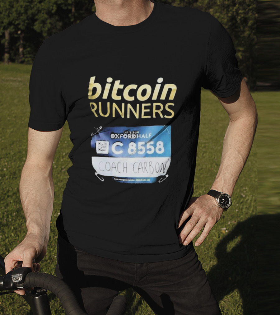 Bitcoin Runners Oxford Half C 8558 Coach Carbon T-Shirt