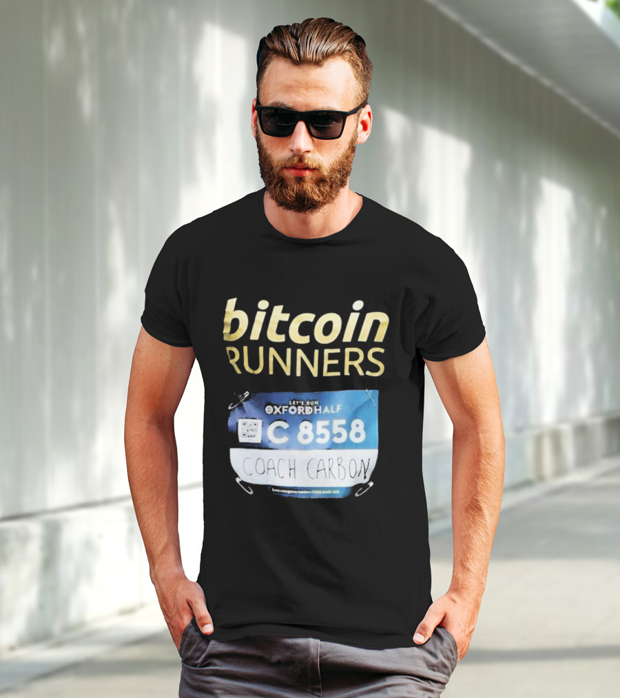 Bitcoin Runners Oxford Half C 8558 Coach Carbon T-Shirt