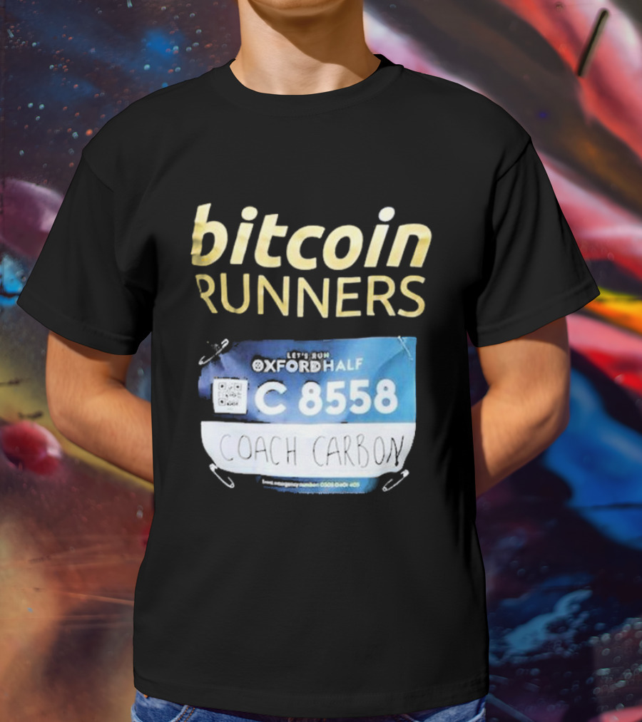 Bitcoin Runners Oxford Half C 8558 Coach Carbon T-Shirt