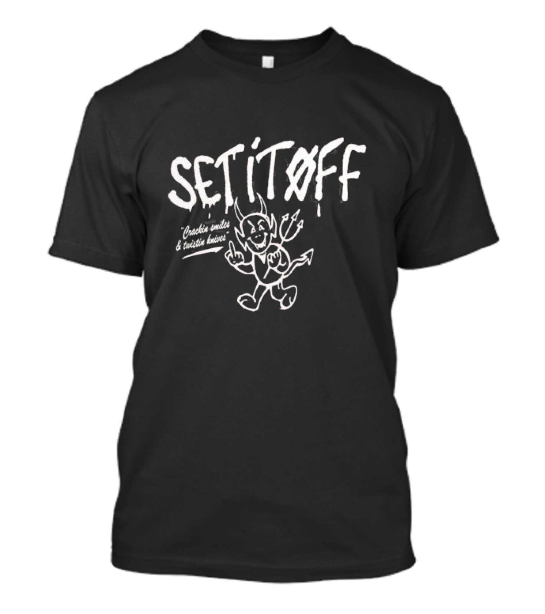 SET IT OFF Devil Crackin Smiles And Twistin Knives T-Shirt