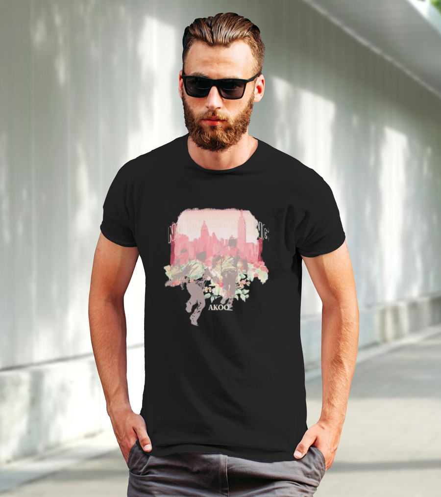 No Trespassing Akoo Urban Skyline Floral Run T-Shirt