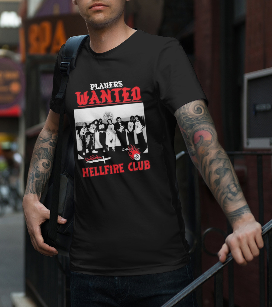 Players Wanted Hellfire Club Stranger Things Iconic Group Photo T-Shirt