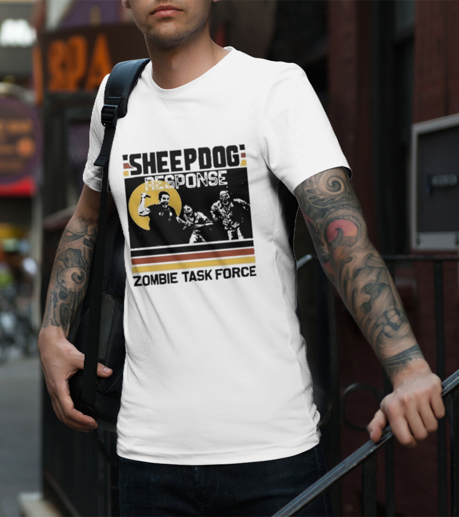 Tim Kennedy Sheepdog Response Zombie Task Force Team Badge T-Shirt