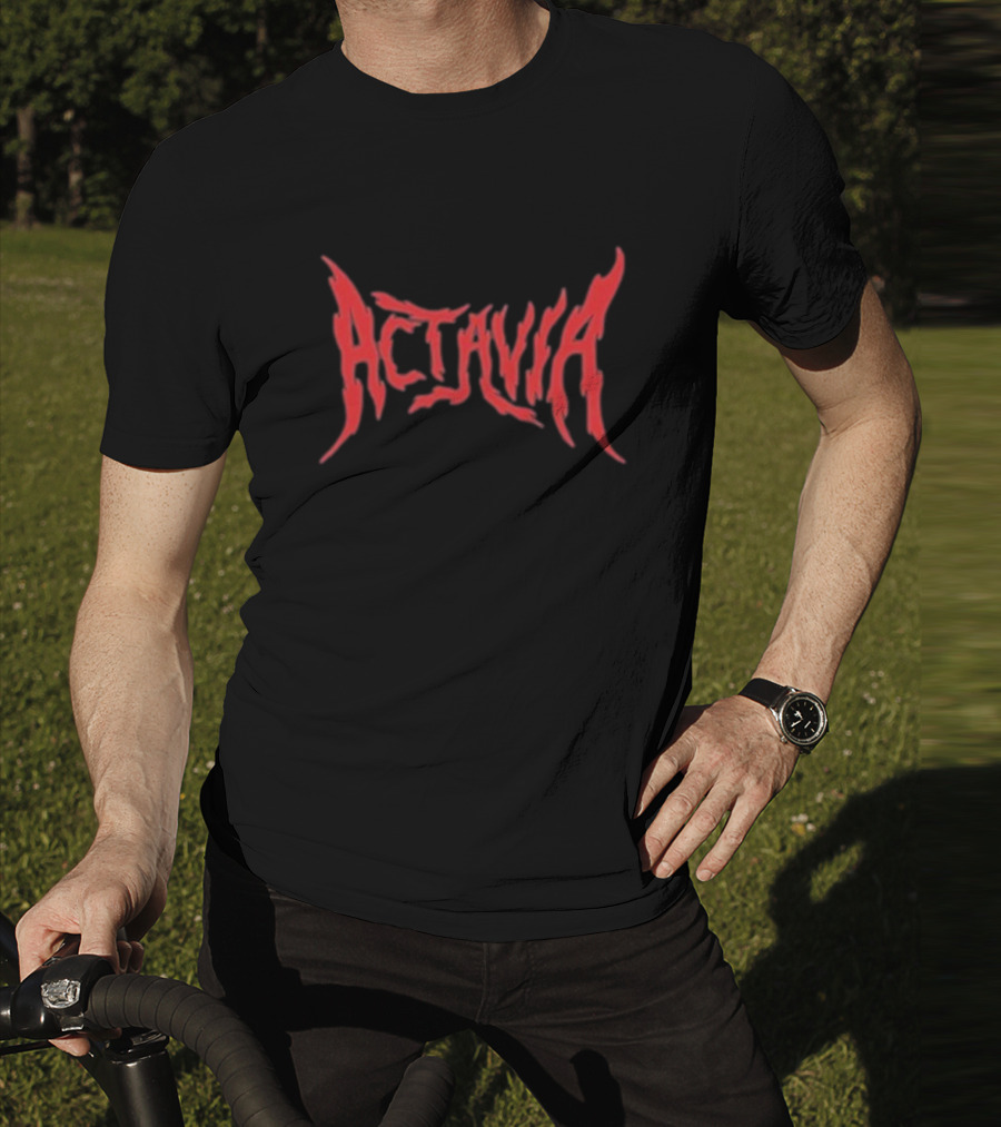 Actavia Red Gothic Style Metal T-Shirt