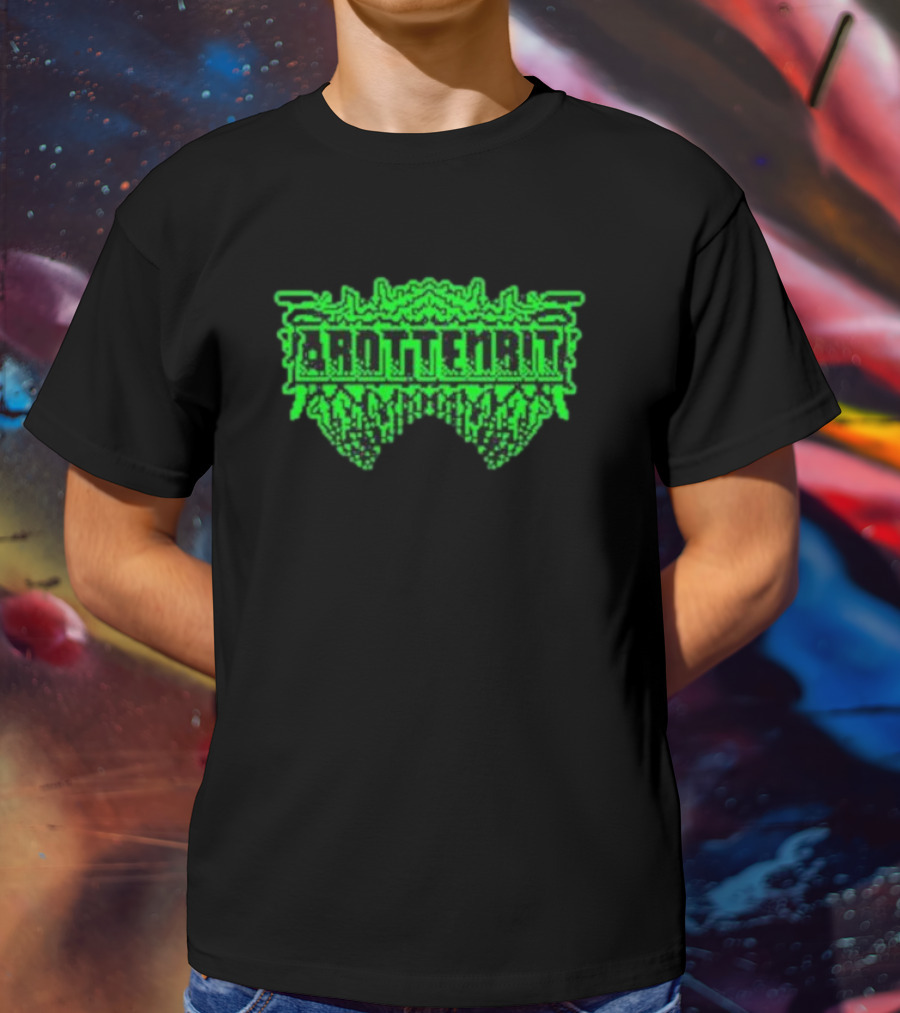 Arottenbit Acid Green Pixel T-Shirt