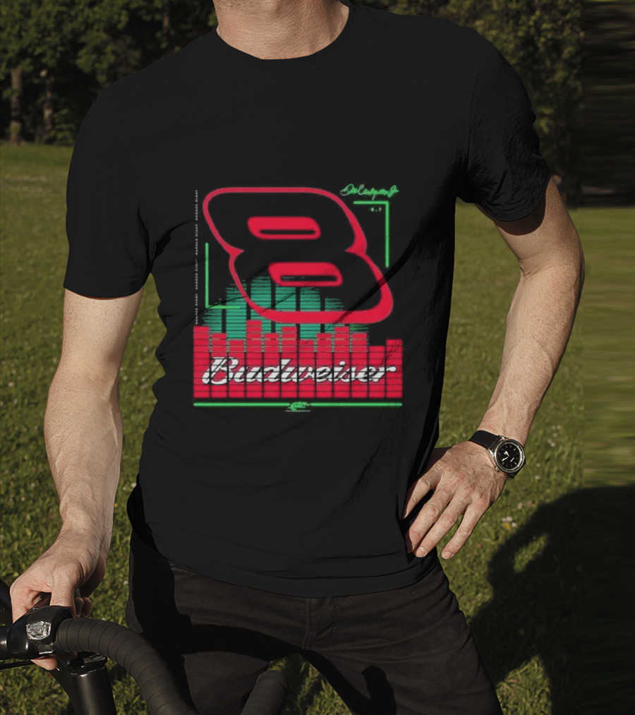 Dale Earnhardt Jr 8 Budweiser Racing Graphics T-Shirt