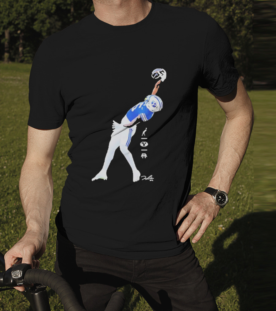 Darius Lassiter BYU Cougars Football Leaping Catch Highlight T-Shirt