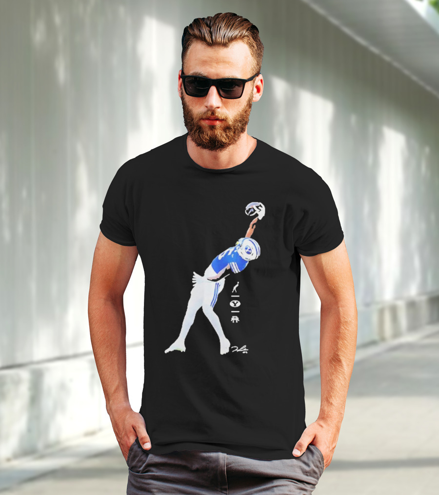 Darius Lassiter BYU Cougars Football Leaping Catch Highlight T-Shirt