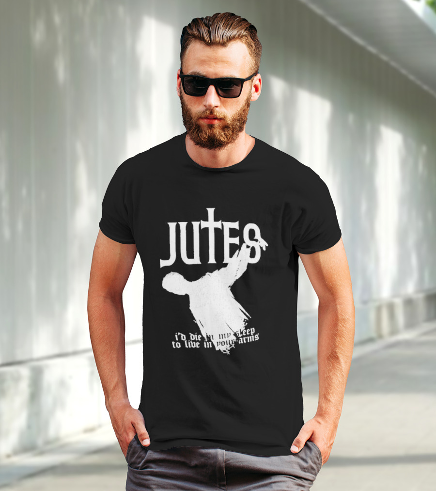 Jutes Sleepyhead I'd Die In My Sleep To Live In Your Arms Cross T-Shirt