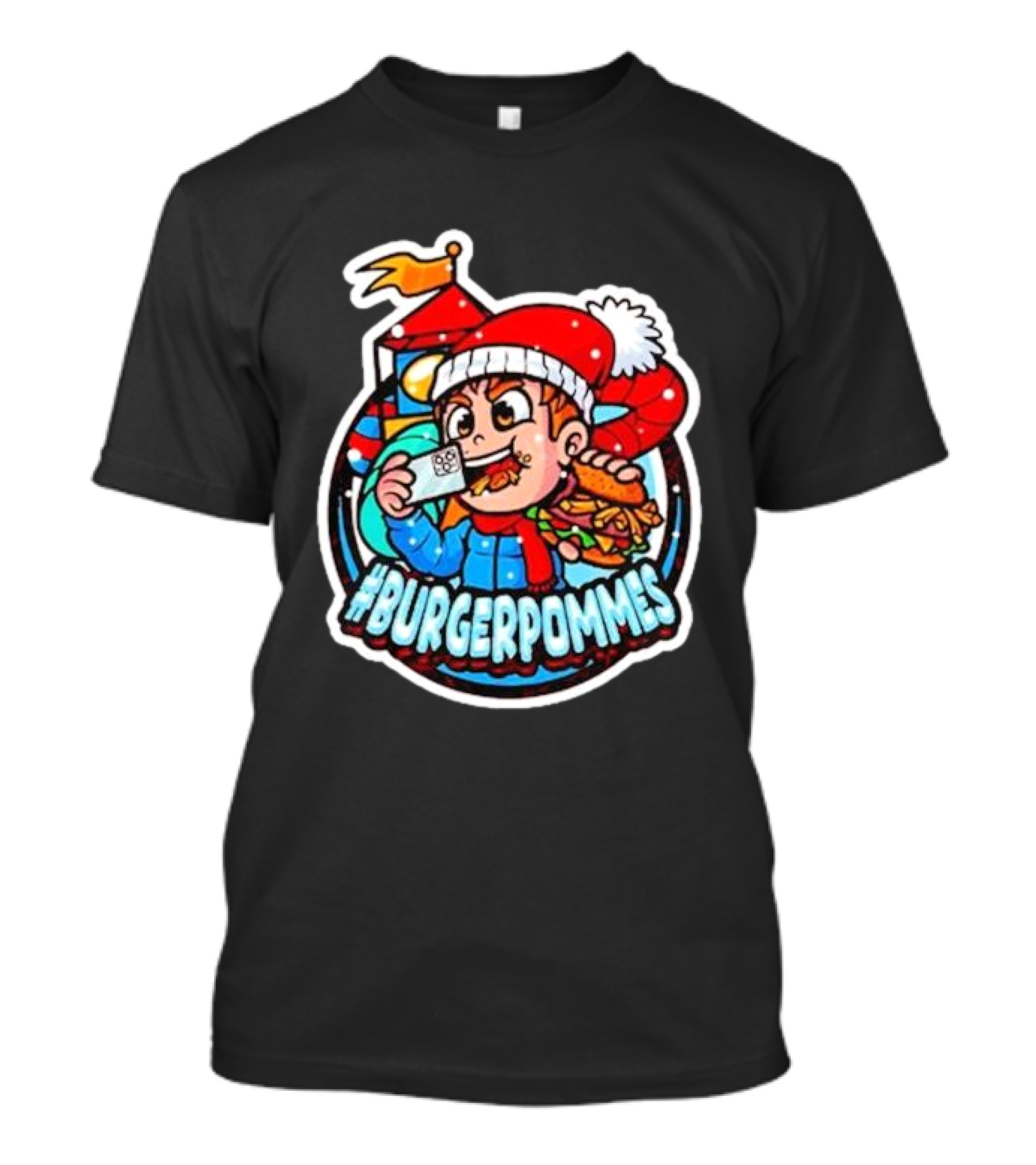 Burgerpommes Lukasbs Christmas T-Shirt