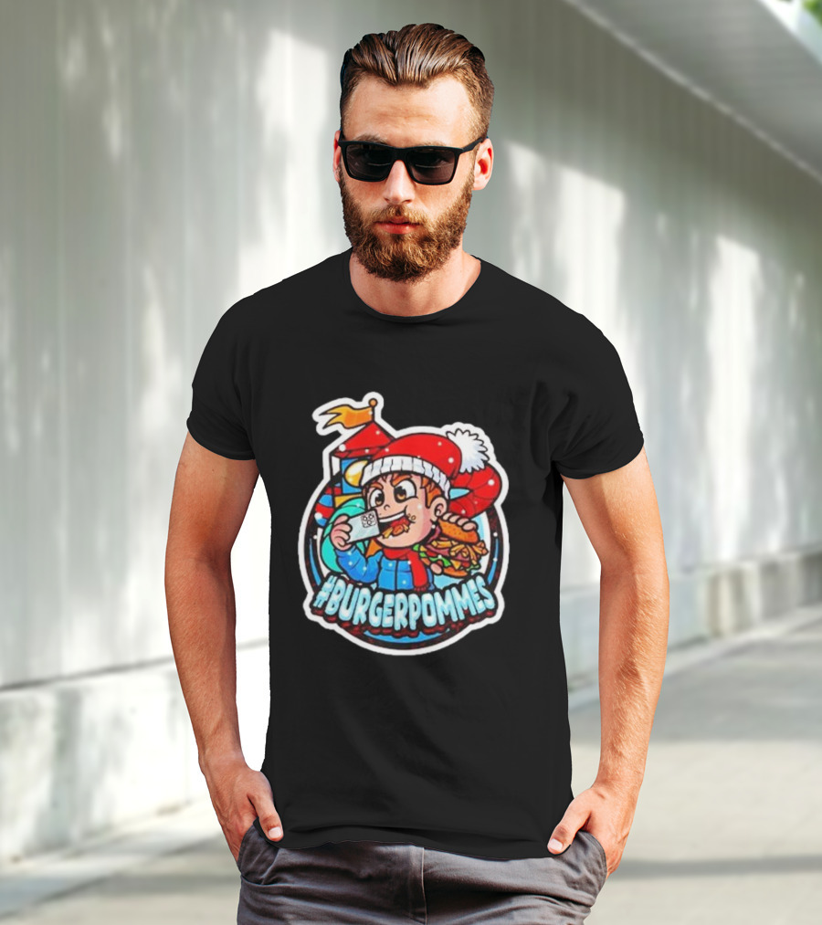 Burgerpommes Lukasbs Christmas T-Shirt