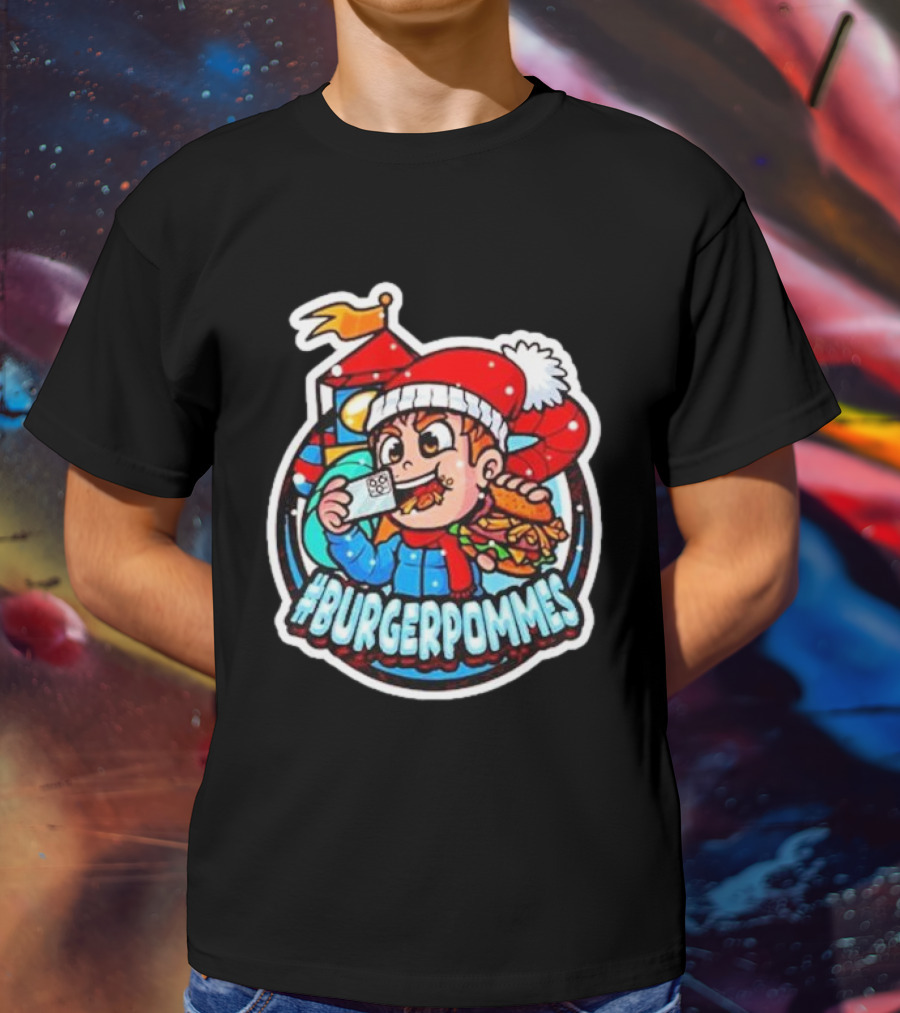 Burgerpommes Lukasbs Christmas T-Shirt