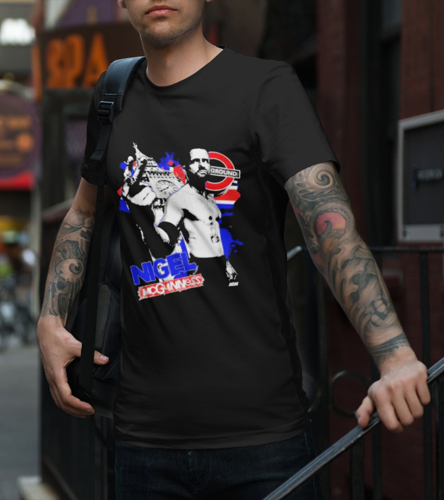Nigel McGuinness AEW From The Underground London T-Shirt
