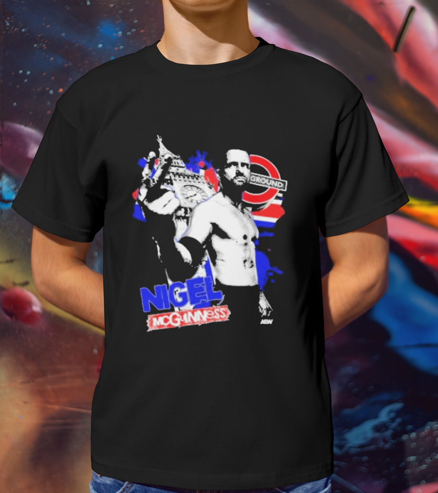 Nigel McGuinness AEW From The Underground London T-Shirt
