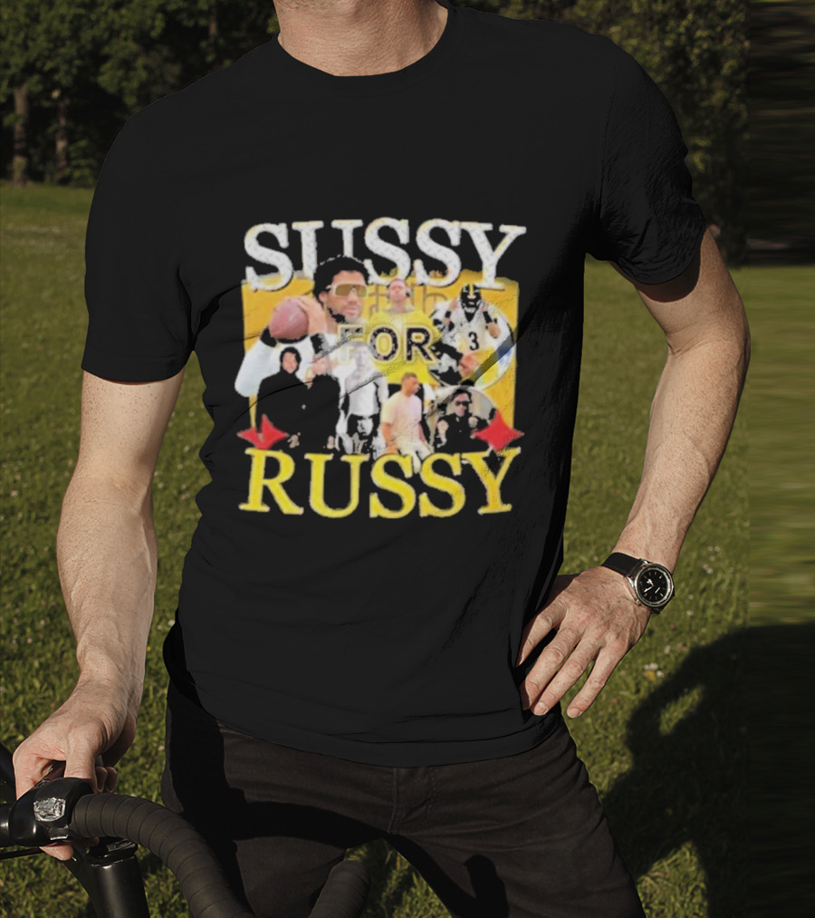 Sussy For Russy Football Photos Collage T-Shirt