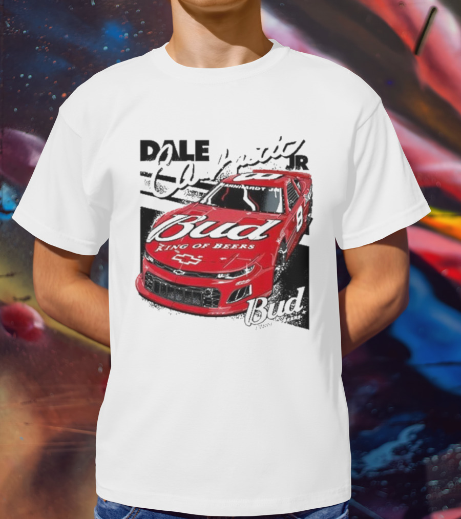 Dale Earnhardt Jr. Bud King Of Beers Chevrolet 9 Racing Car T-Shirt