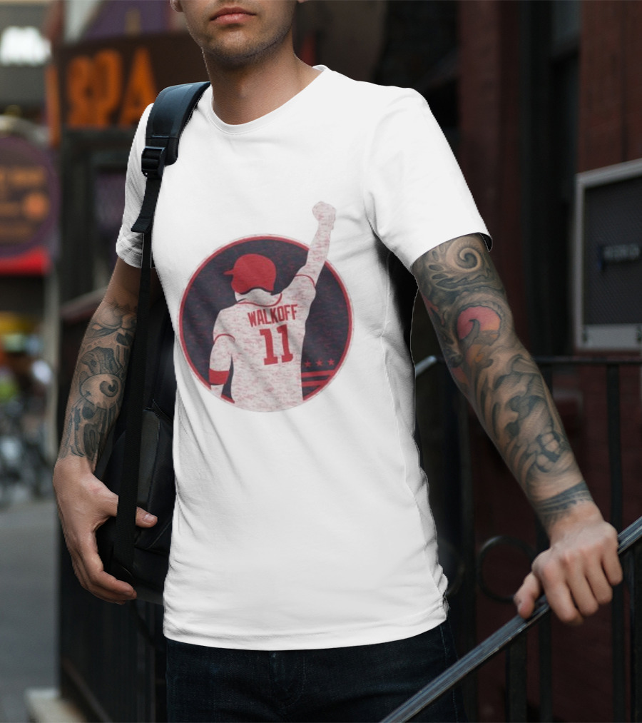 Mr Walkoff 11 Baseball Red Circle T-Shirt