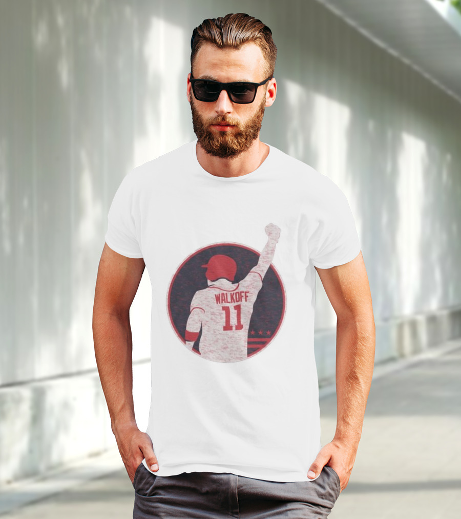 Mr Walkoff 11 Baseball Red Circle T-Shirt