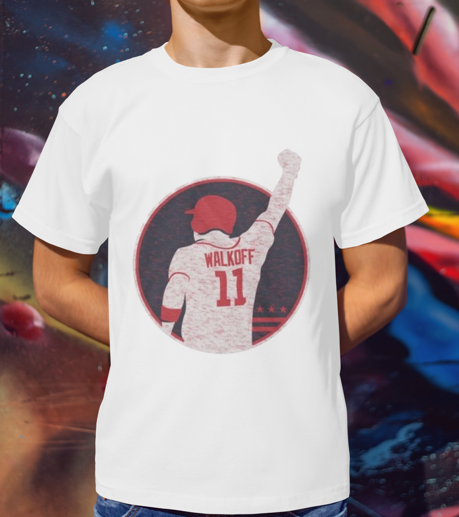 Mr Walkoff 11 Baseball Red Circle T-Shirt
