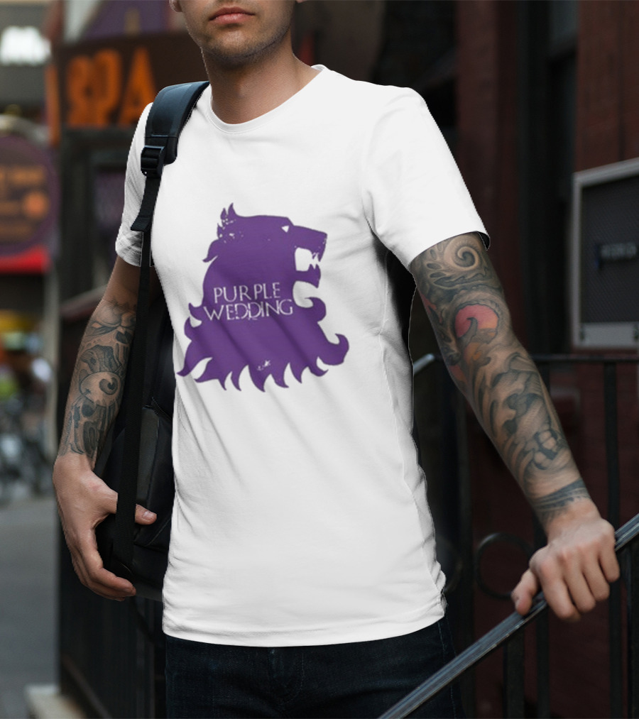 Purple Wedding Lannister Lion Crest T-Shirt