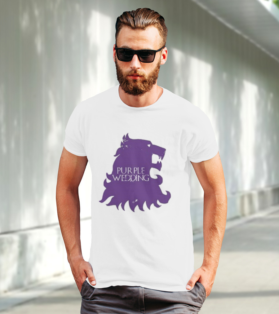 Purple Wedding Lannister Lion Crest T-Shirt