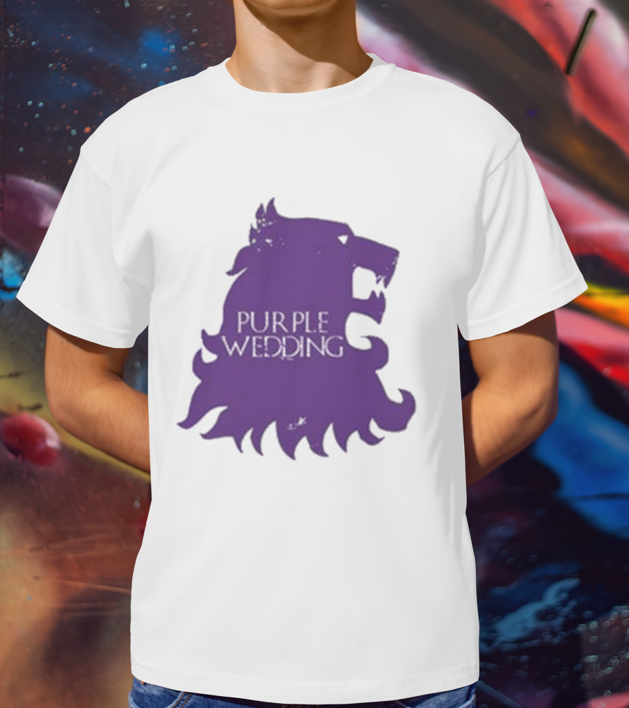 Purple Wedding Lannister Lion Crest T-Shirt