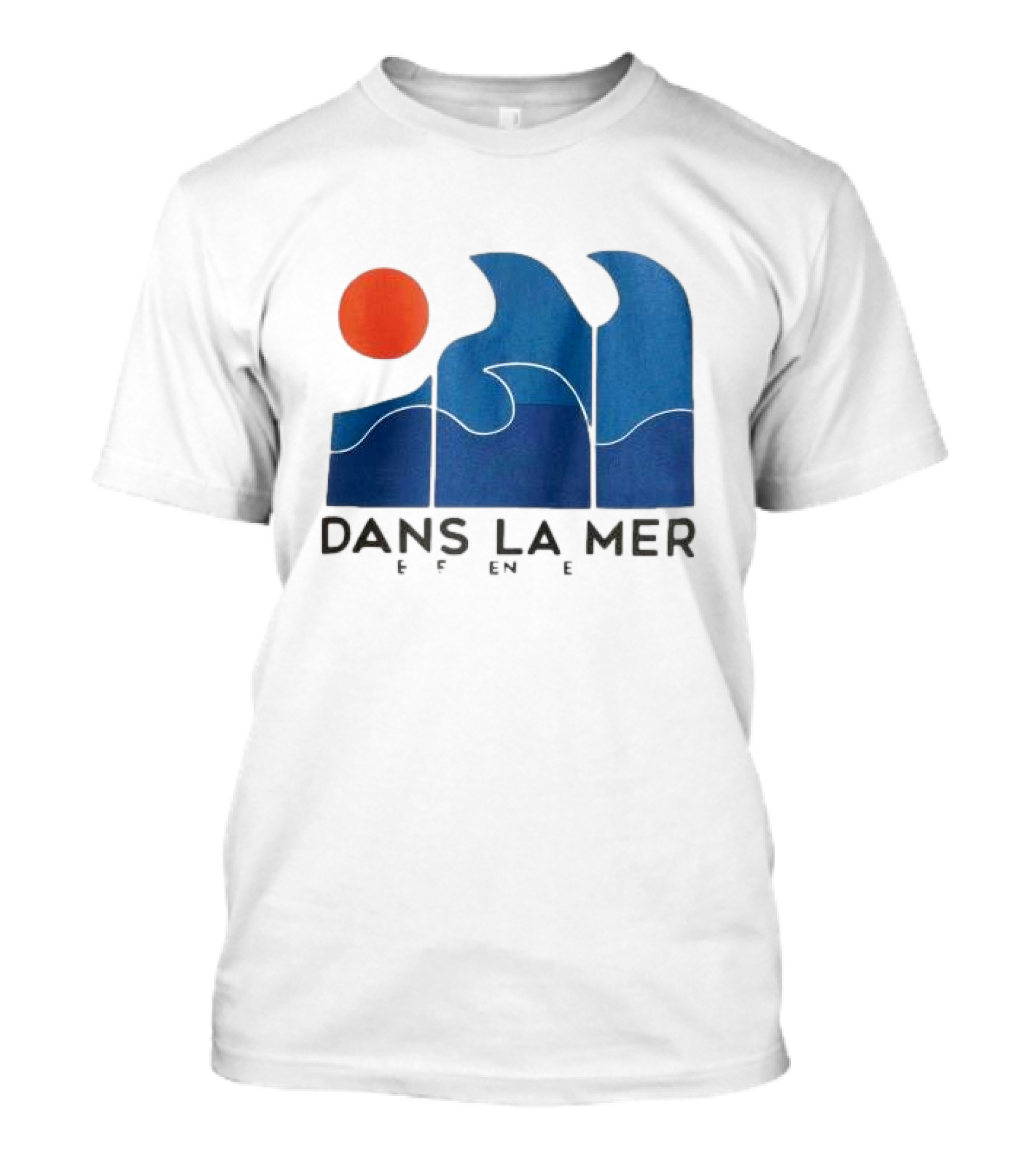 Dans La Mer Waves And Sun T-Shirt