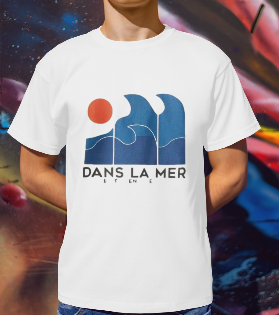 Dans La Mer Waves And Sun T-Shirt