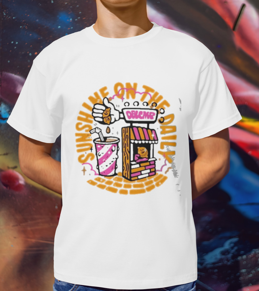 Doublecamp Daydream Sunshine On The Daily Dumplings Drink Stand T-Shirt