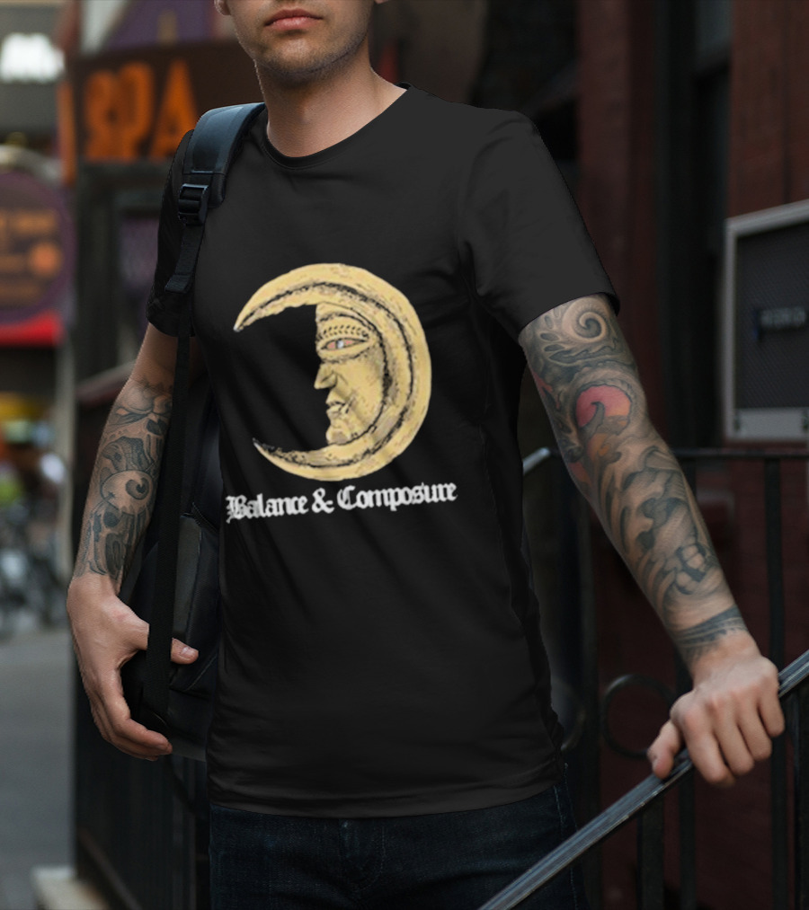 Balance And Composure Moon Face T-Shirt