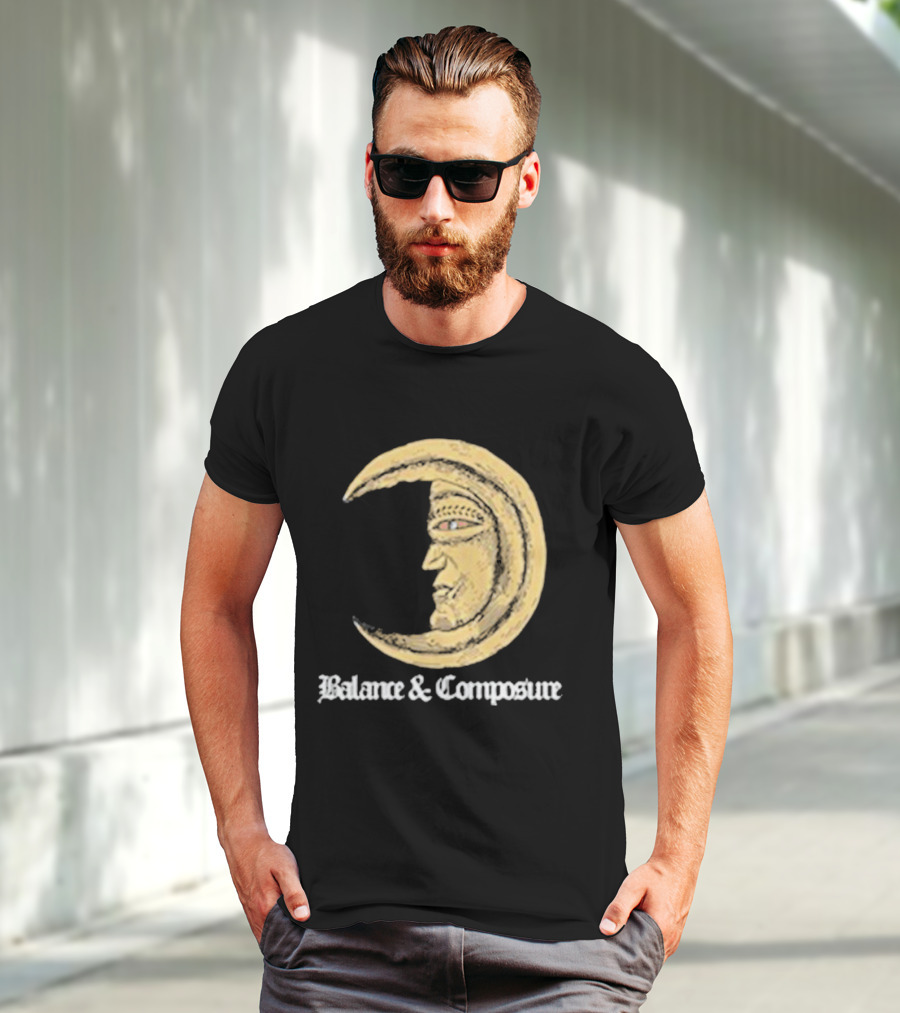 Balance And Composure Moon Face T-Shirt