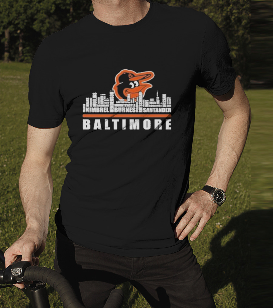 Baltimore Orioles Player Names Kimbrel Henderson Burnes Mountcastle Santander T-Shirt