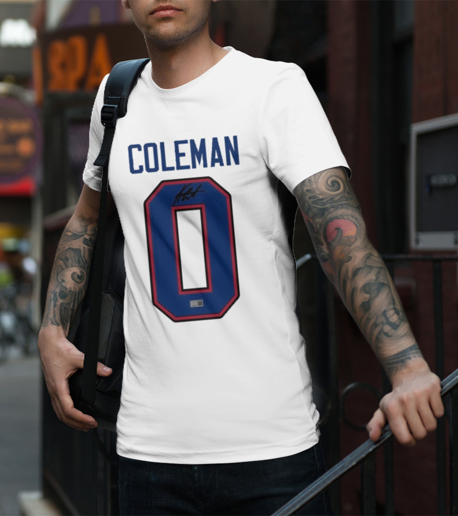 Coleman 0 Autograph Keon Coleman T-Shirt