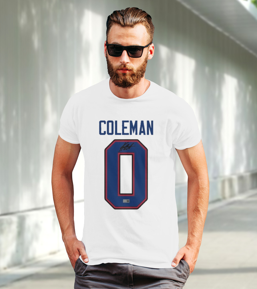 Coleman 0 Autograph Keon Coleman T-Shirt