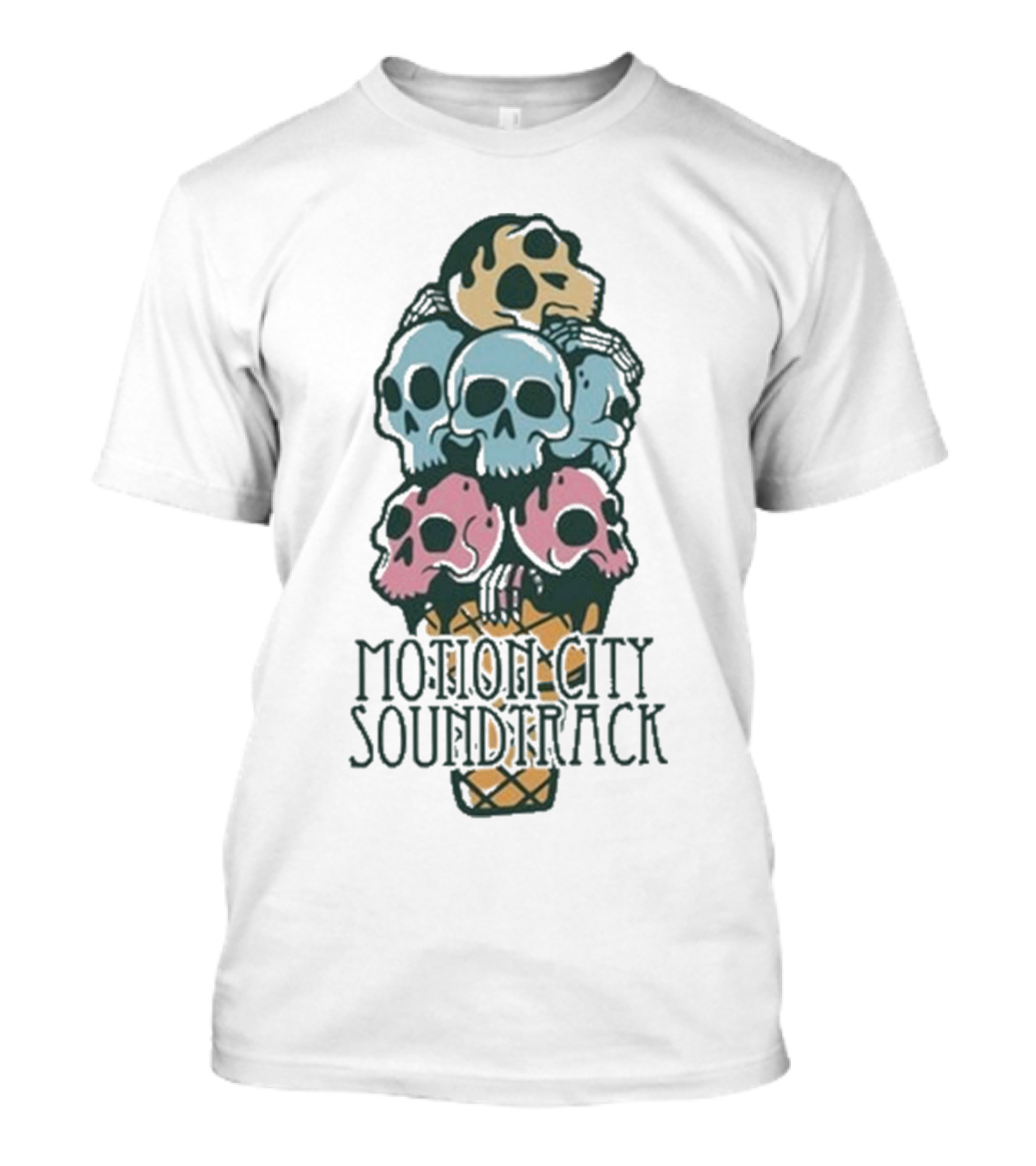 Motion City Soundtrack Ice Cream Skull Tower T-Shirt