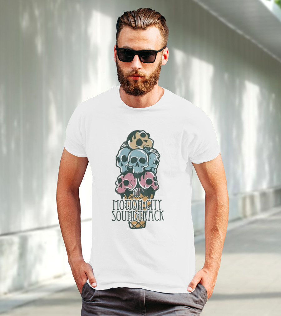 Motion City Soundtrack Ice Cream Skull Tower T-Shirt