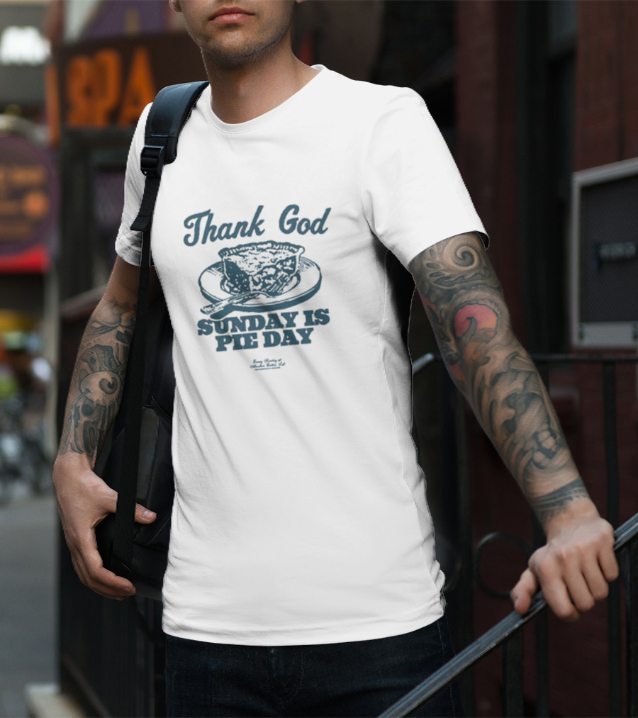 Thank God Sunday Is Pie Day Vintage T-Shirt