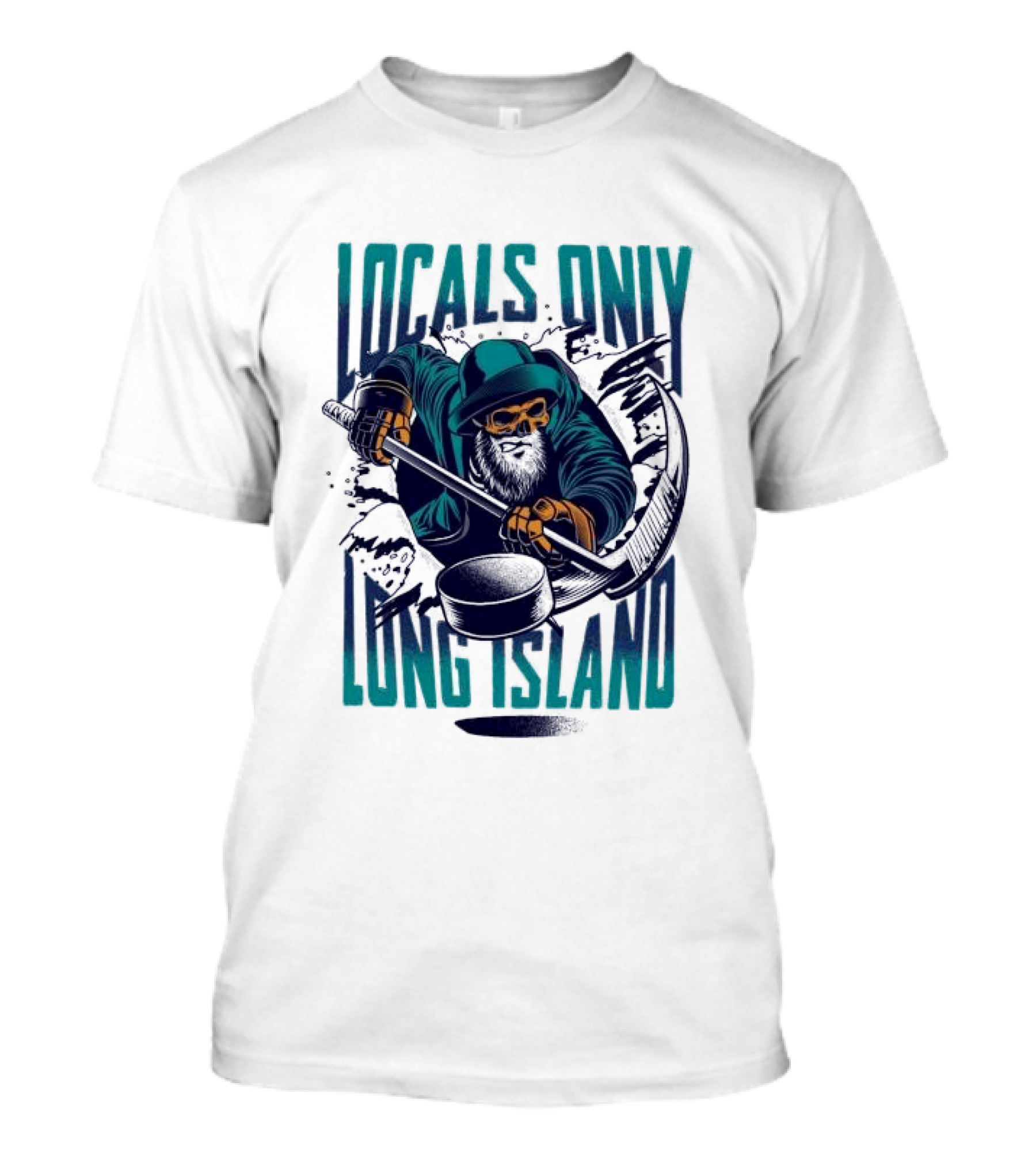 Locals Only Long Island Reaper Hockey Stick Scythe T-Shirt