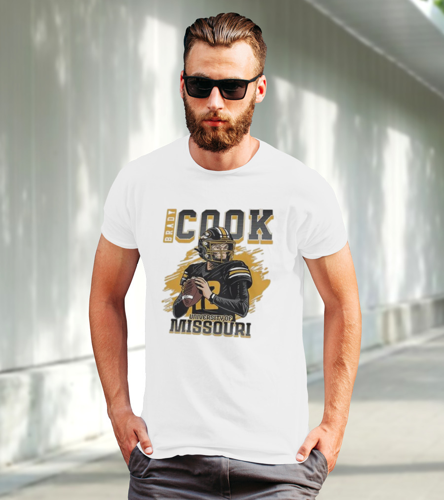 Brady Cook University Of Missouri Football Player T-Shirt