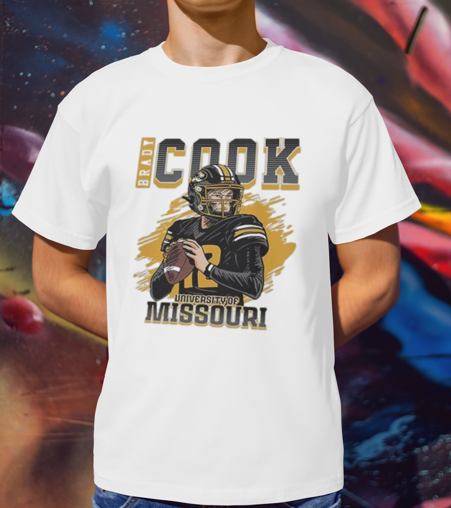 Brady Cook University Of Missouri Football Player T-Shirt
