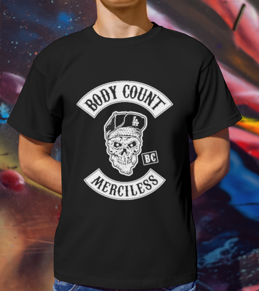 Body Count Merciless BC Skull LA Cap T-Shirt