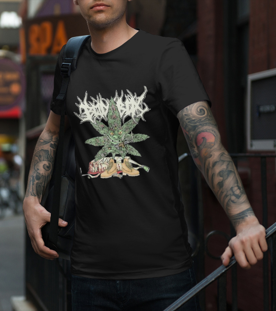 Bodybox Smoke Bars Graffiti Leaf Character Urban Boots T-Shirt