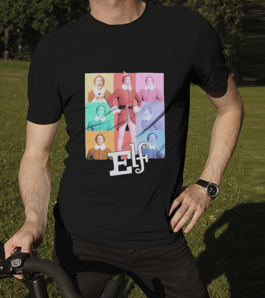 Elf Colorful Pop Art Collage T-Shirt