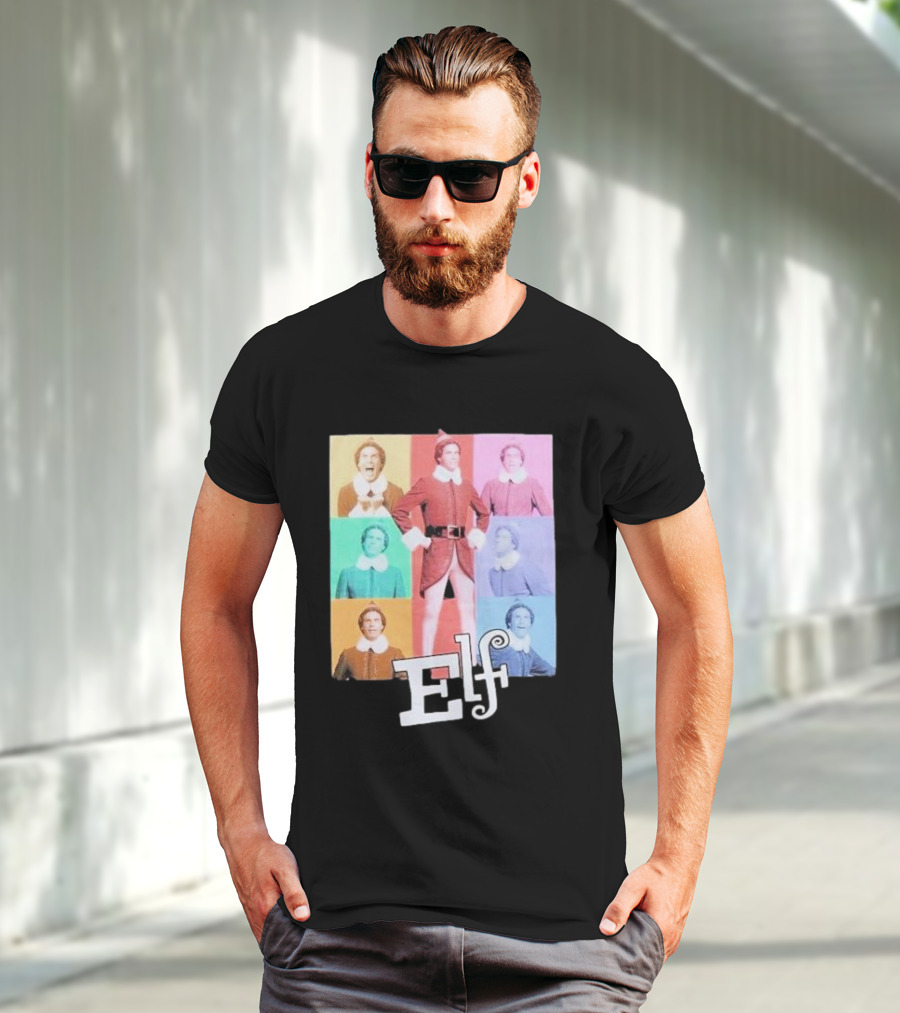 Elf Colorful Pop Art Collage T-Shirt